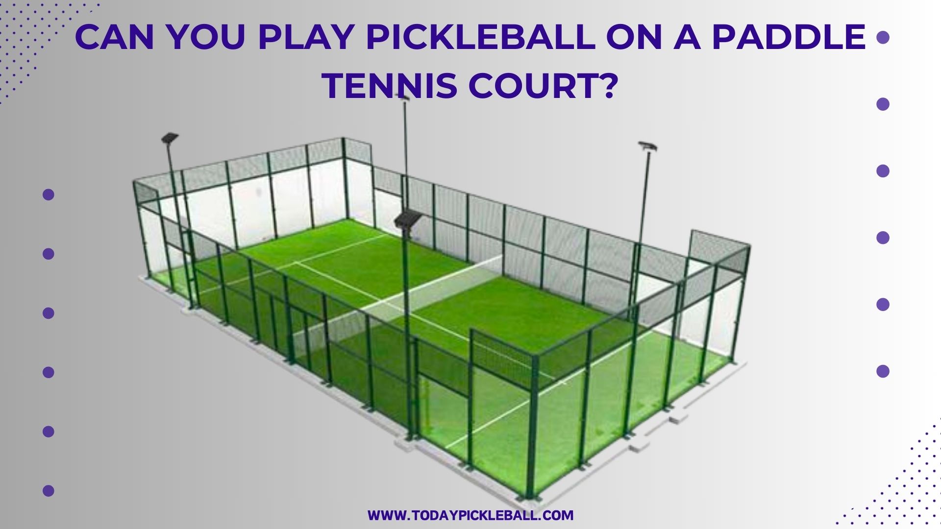 Can You Play Pickleball on a Paddle Tennis Court?